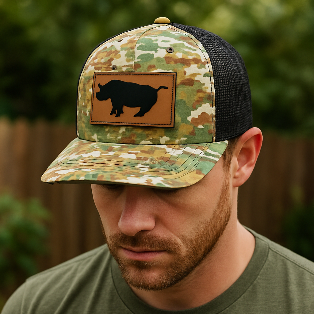 Rhino Patch Camo Mesh Back Trucker Hat
