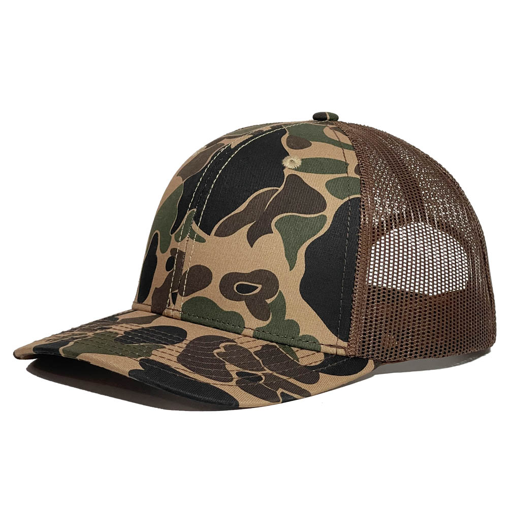 Camo Mesh Back Trucker Hat with Hunting-Style Print