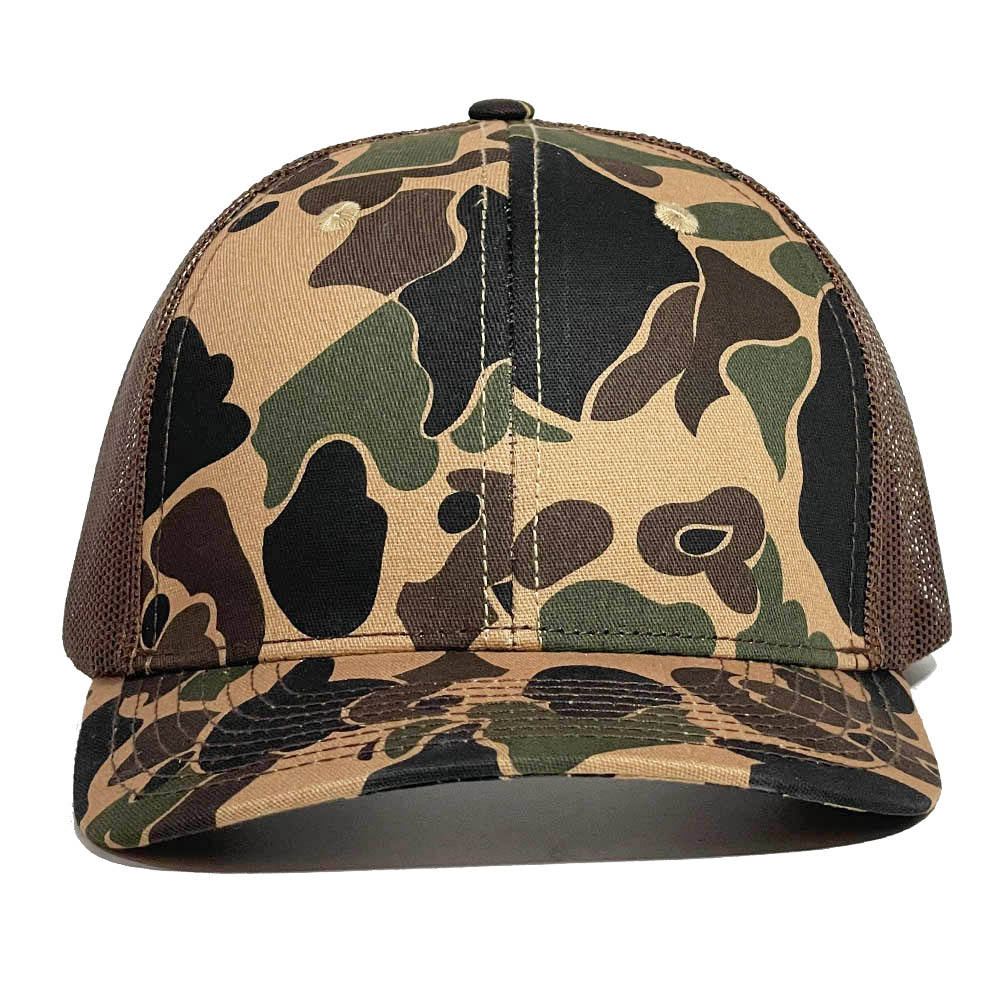 Camo Mesh Back Trucker Hat with Hunting-Style Print