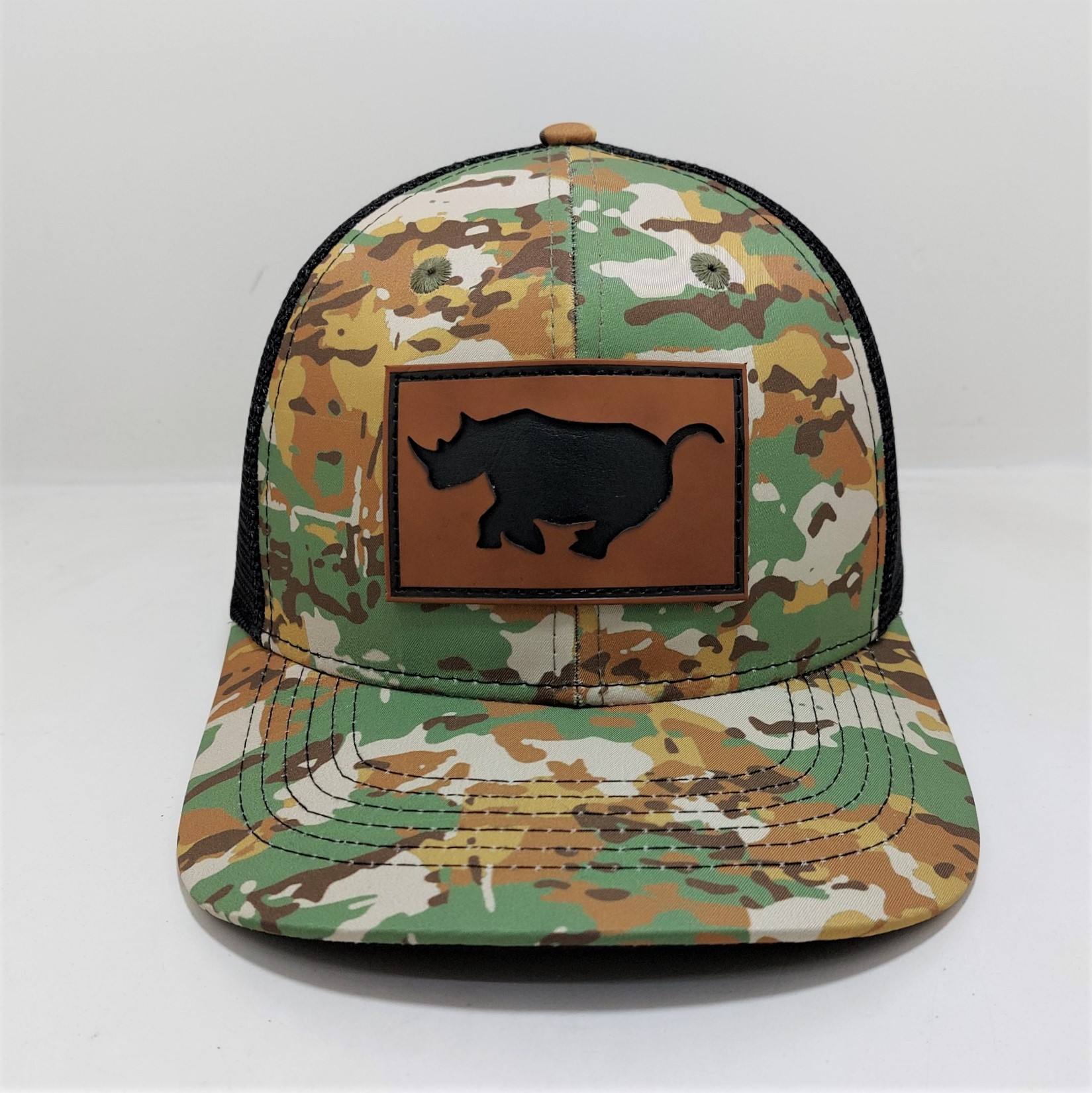 Rhino Patch Camo Mesh Back Trucker Hat