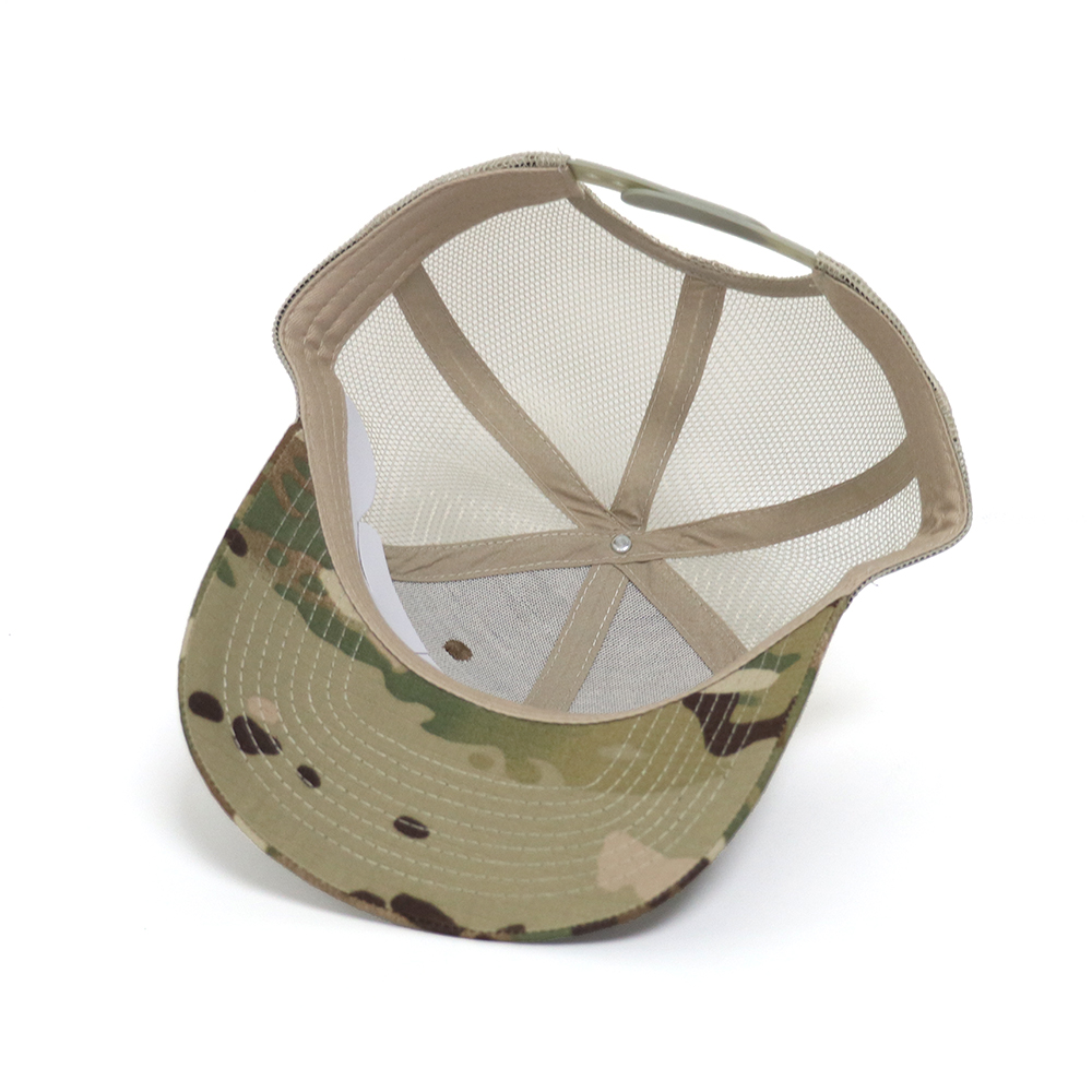 Tactical Mesh Trucker Hat with Snapback Closure