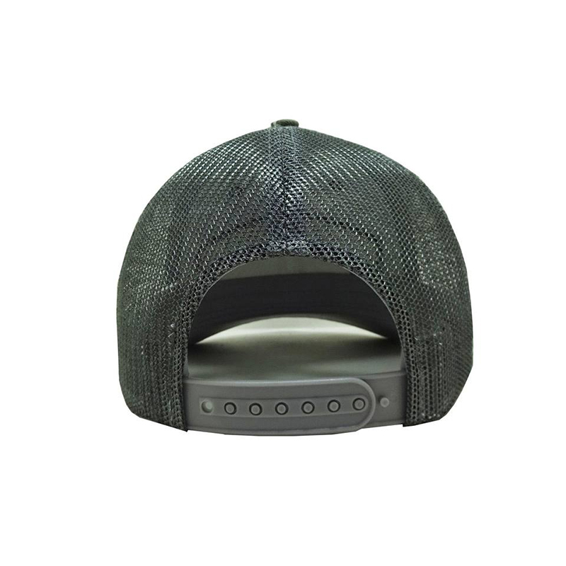 The Tap & Still Camo Trucker Cap with Custom Leather Patch