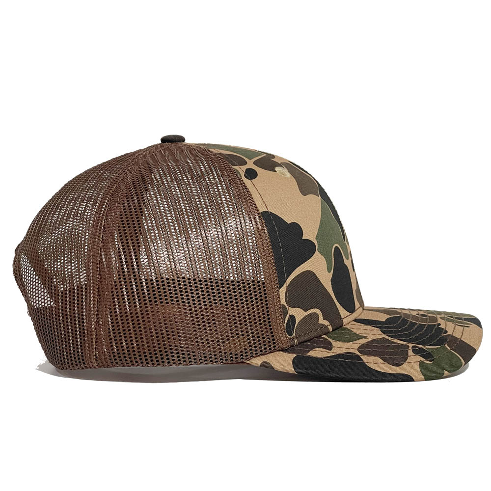 Camouflage Mesh Back Trucker Hat for Outdoor and Hunting