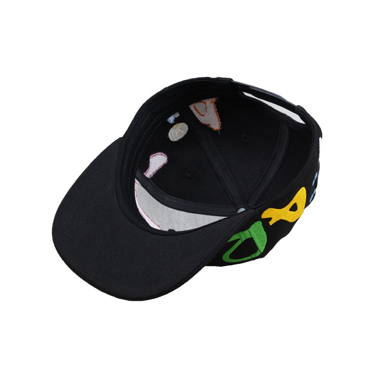 Colorful Embroidered Letter Snapback Cap