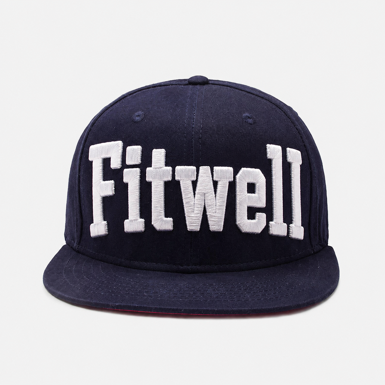 NSNW Navy 3D Embroidered Flat Brim Snapback Hat