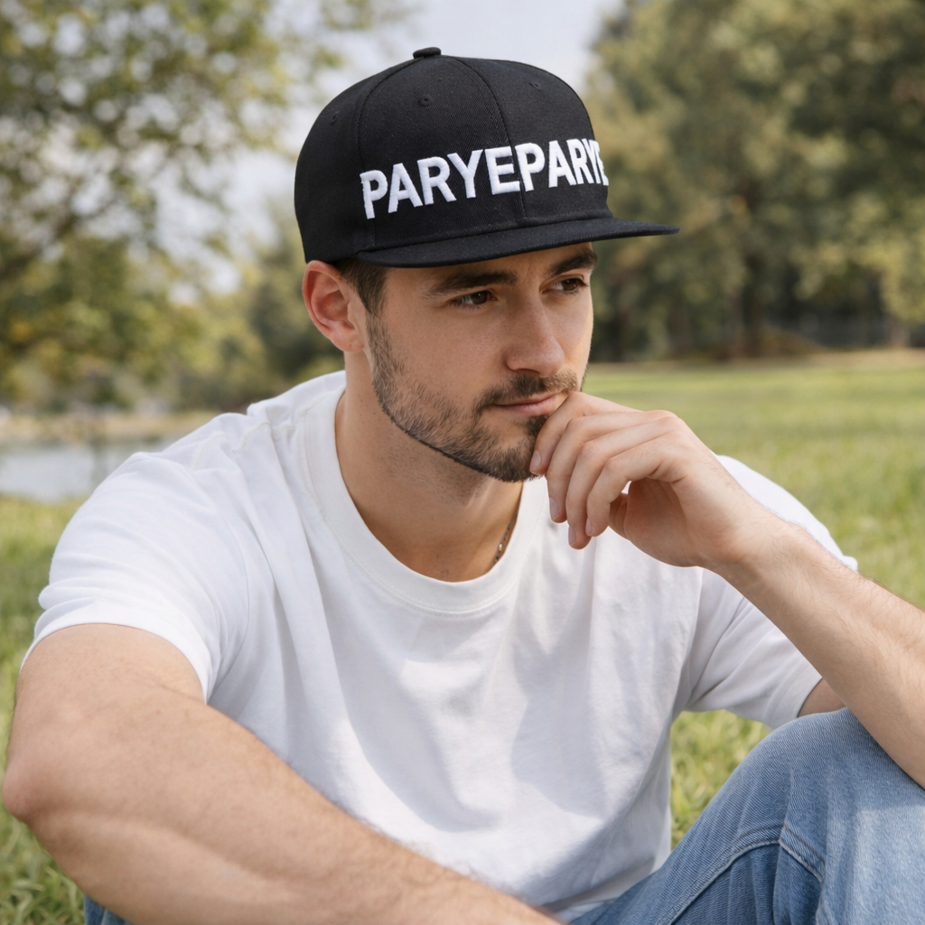 Pray Everyday Black Snapback Hat Bold Embroidered Street Cap