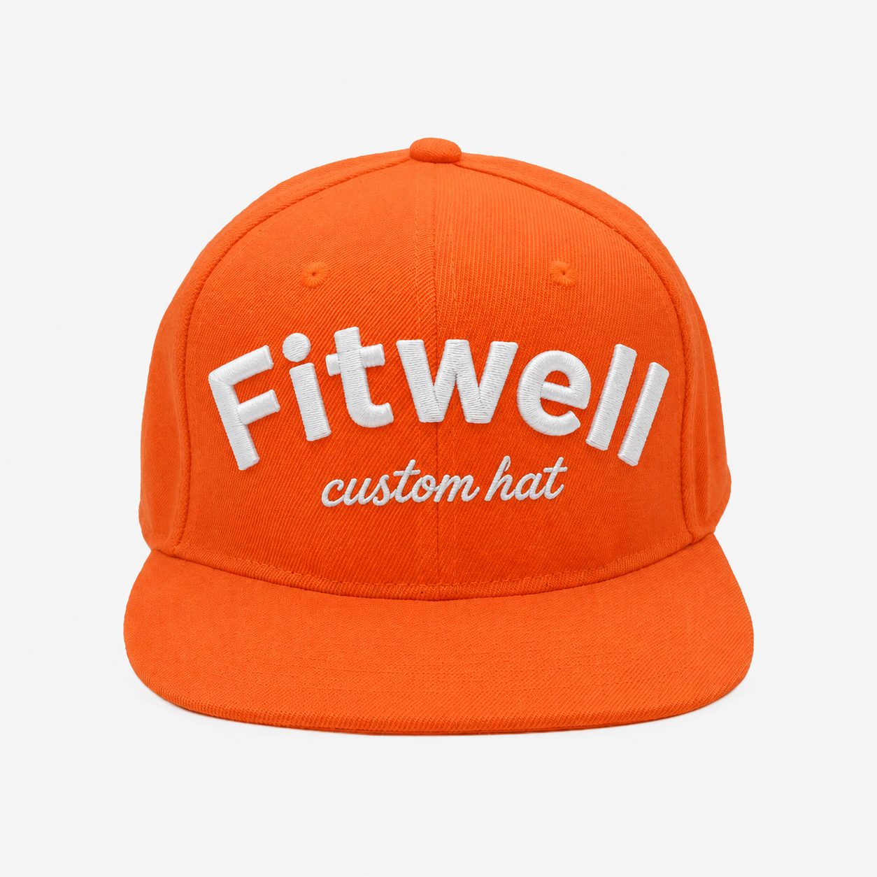 Key West Doozee Bar Orange Embroidered Flat Brim Snapback Cap