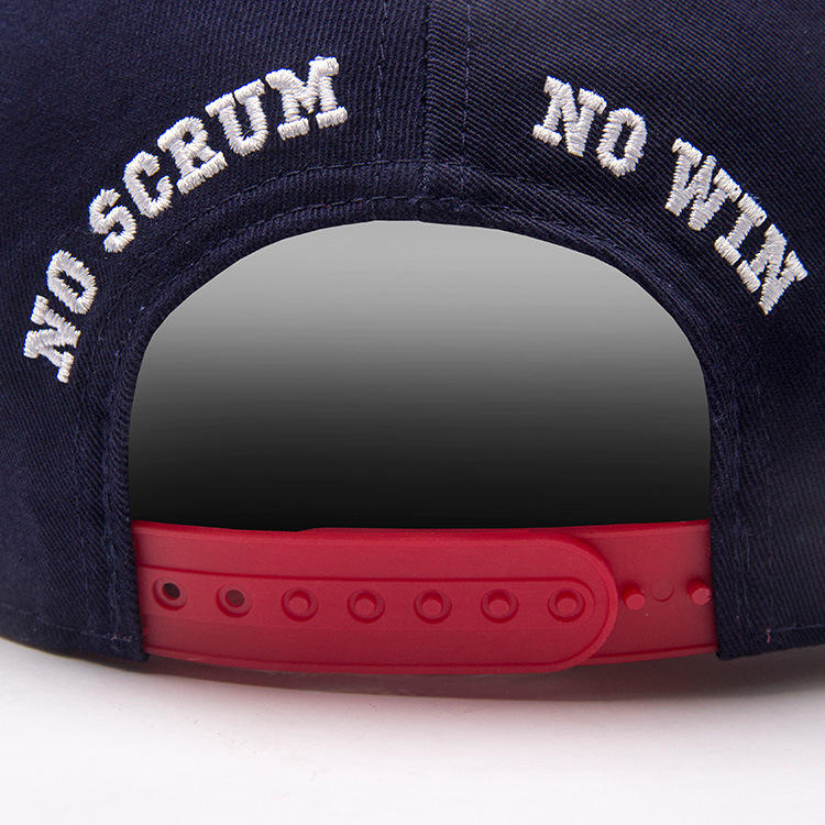 NSNW Navy 3D Embroidered Flat Brim Snapback Hat