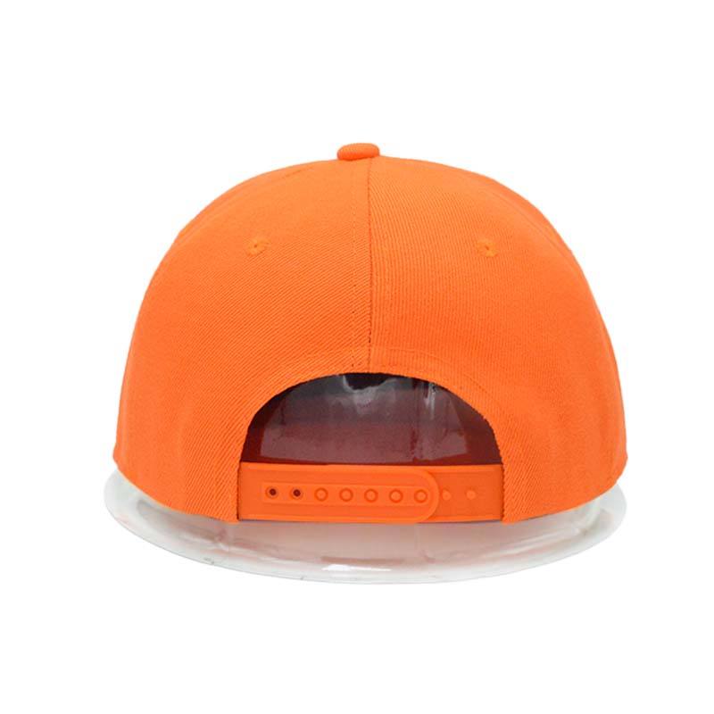 Key West Doozee Bar Orange Embroidered Flat Brim Snapback Cap