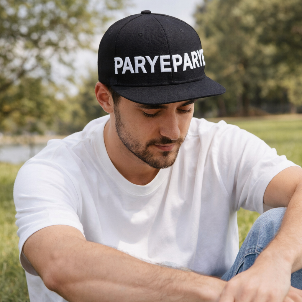 Pray Everyday Black Snapback Hat Bold Embroidered Street Cap