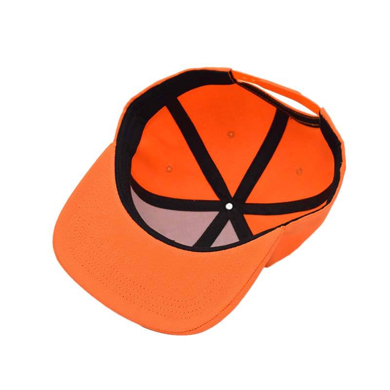 Key West Doozee Bar Orange Embroidered Flat Brim Snapback Cap