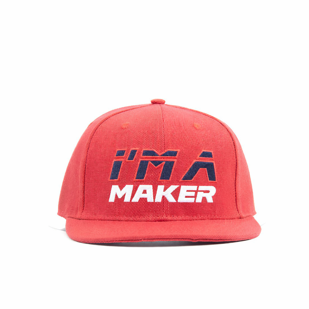 Red I’MA Trumpster Embroidered Snapback Cap