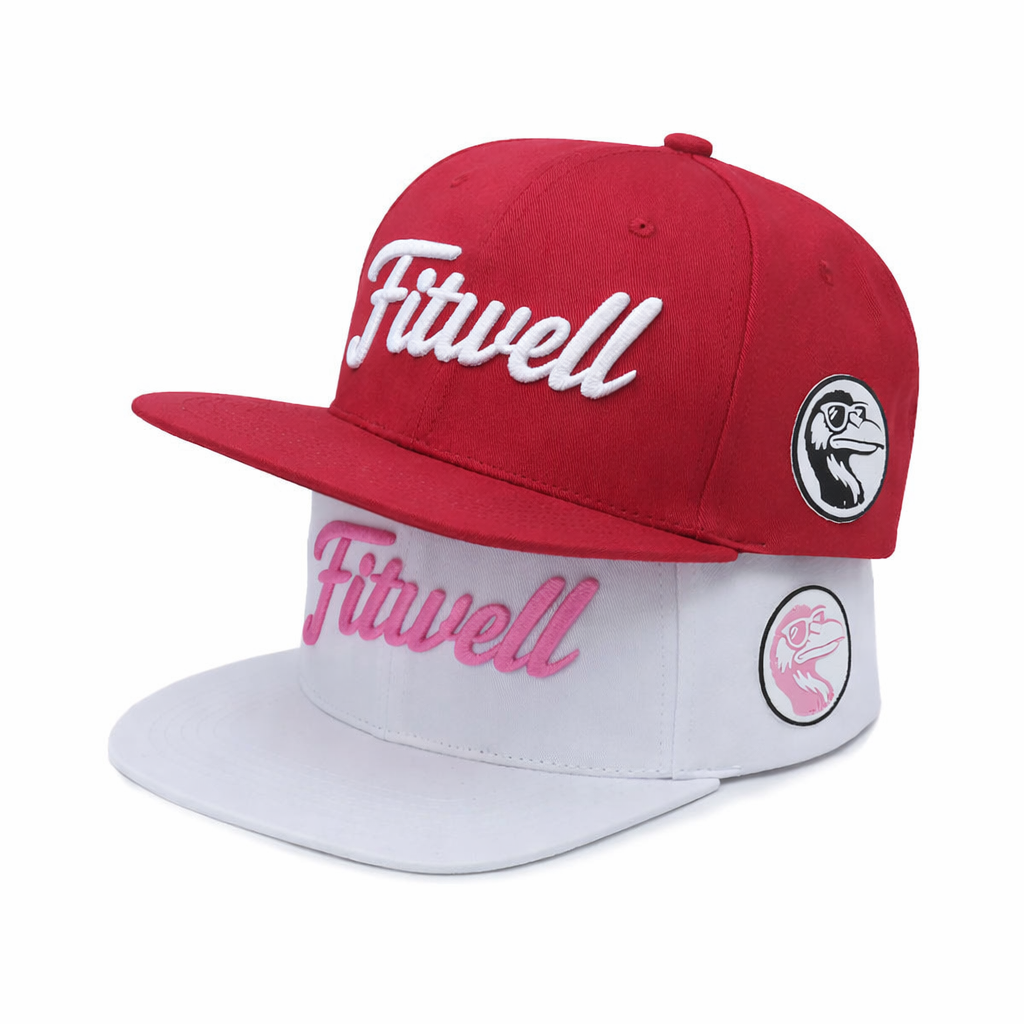 Custom 3D Embroidery Two-Tone Flat Brim Snapback Cap with Script Logo