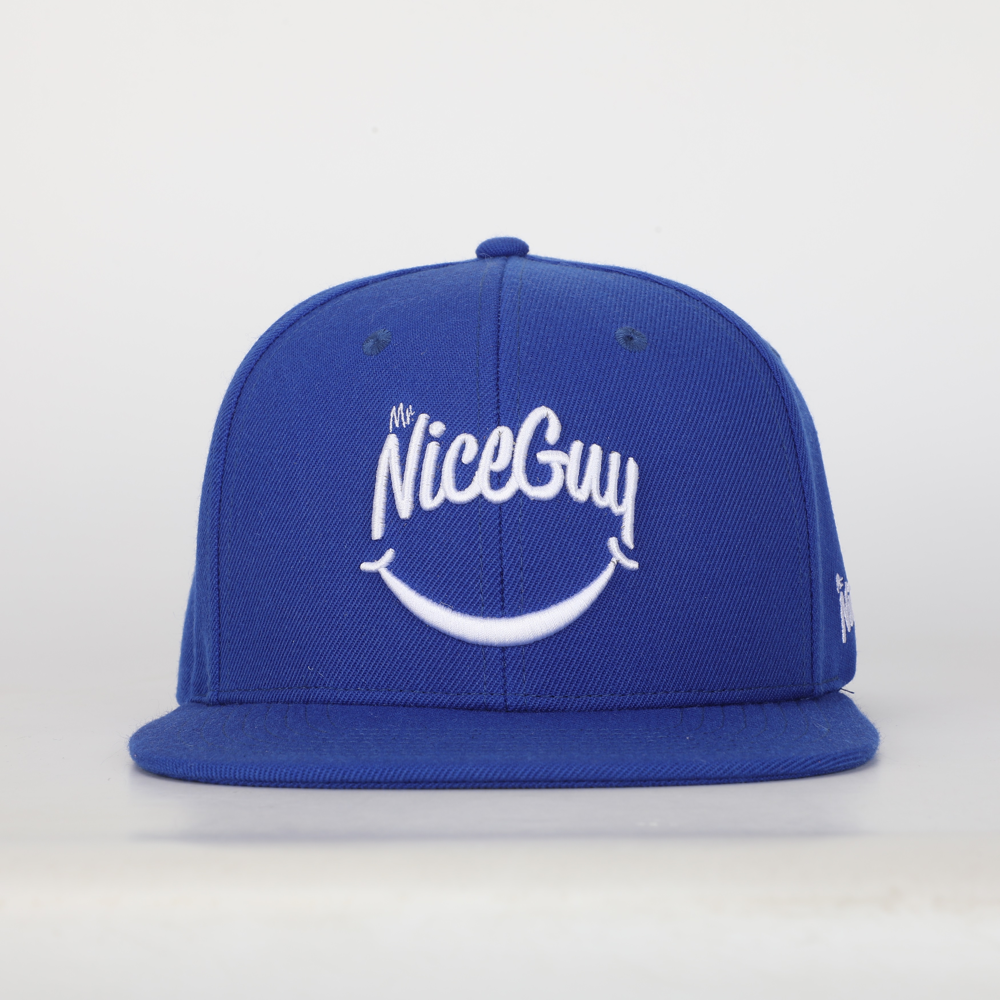 Royal Blue NiceGuy Embroidered Flat Brim Snapback Cap
