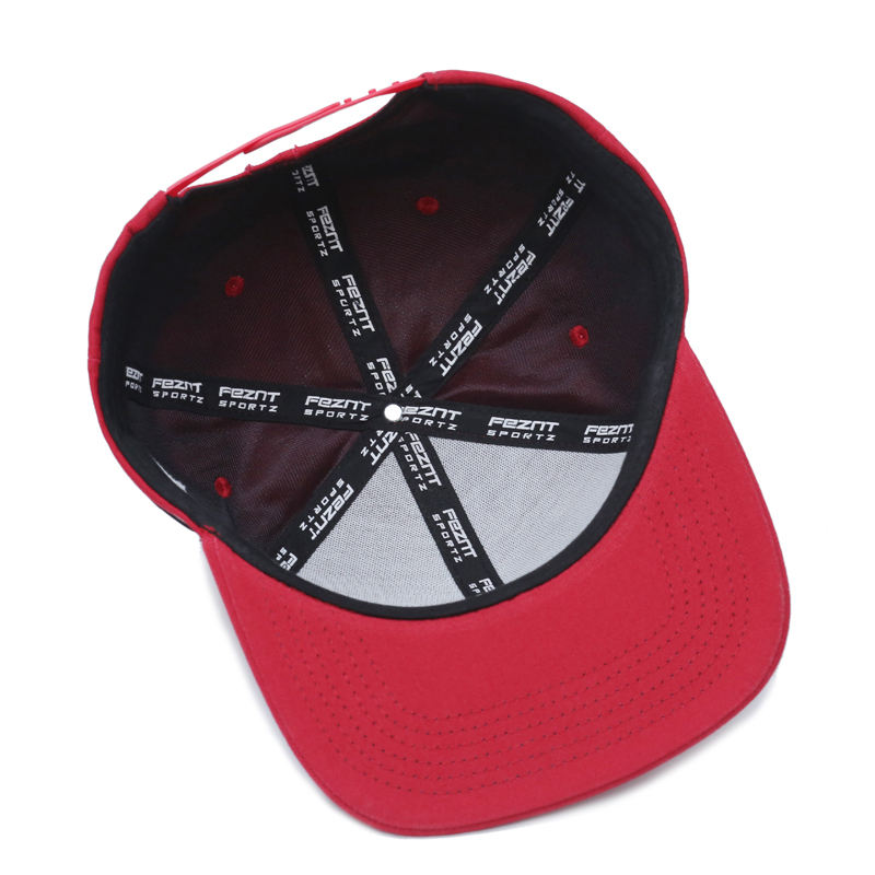 Custom 3D Embroidery Two-Tone Flat Brim Snapback Cap with Script Logo