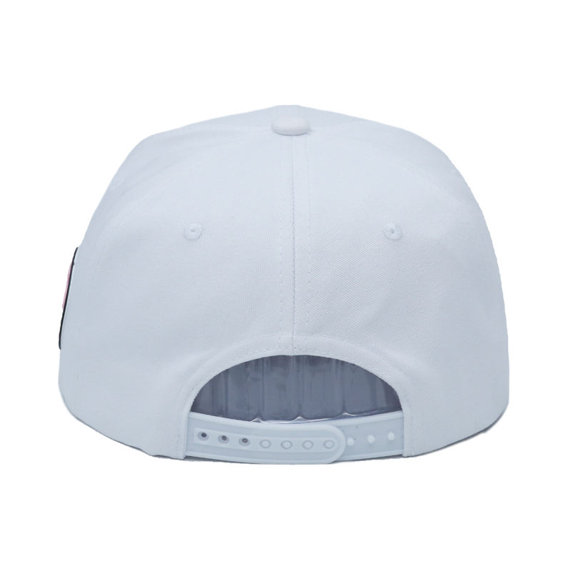 Custom 3D Embroidery Two-Tone Flat Brim Snapback Cap with Script Logo