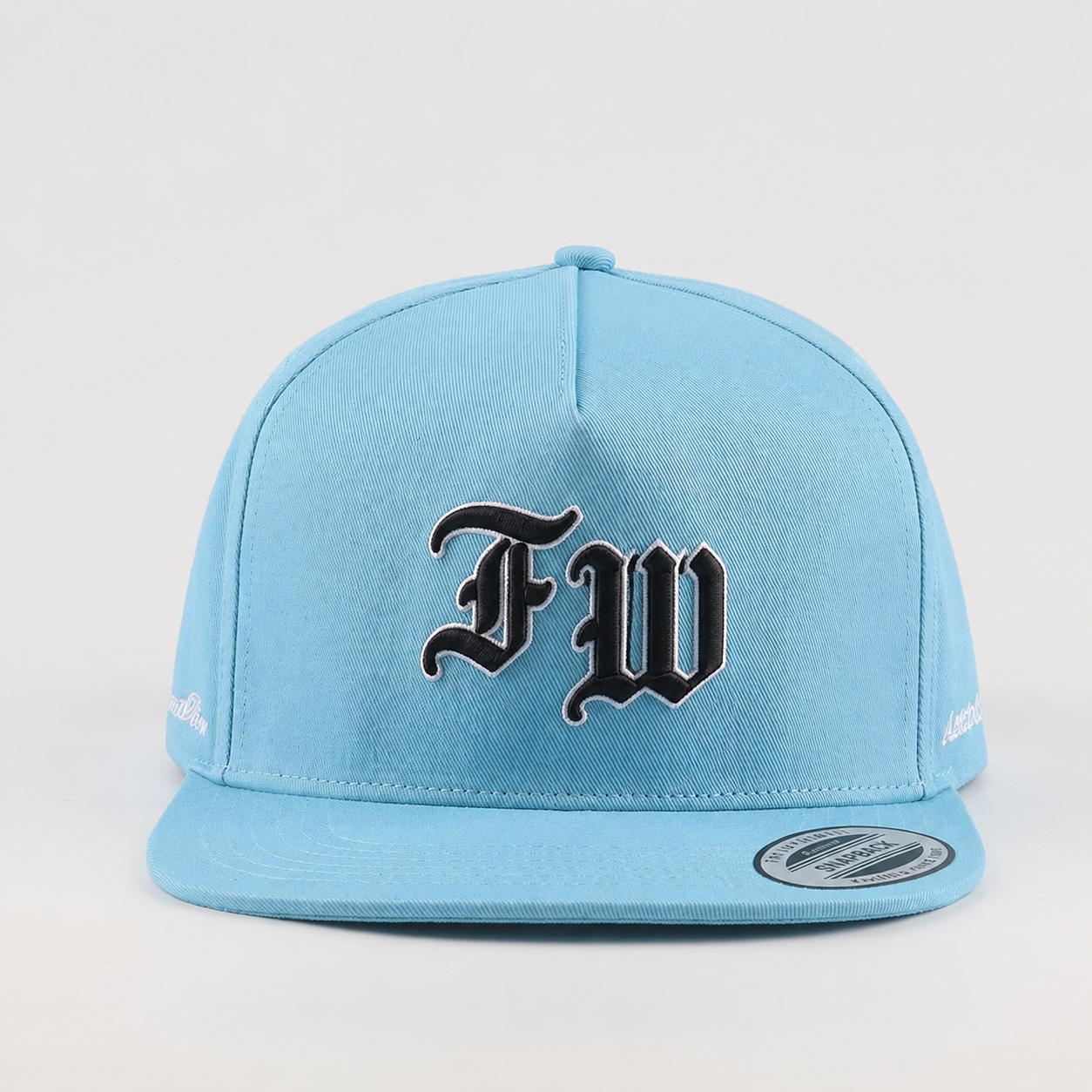 Sky Blue ATL 3D Embroidered Flat Brim Snapback Cap