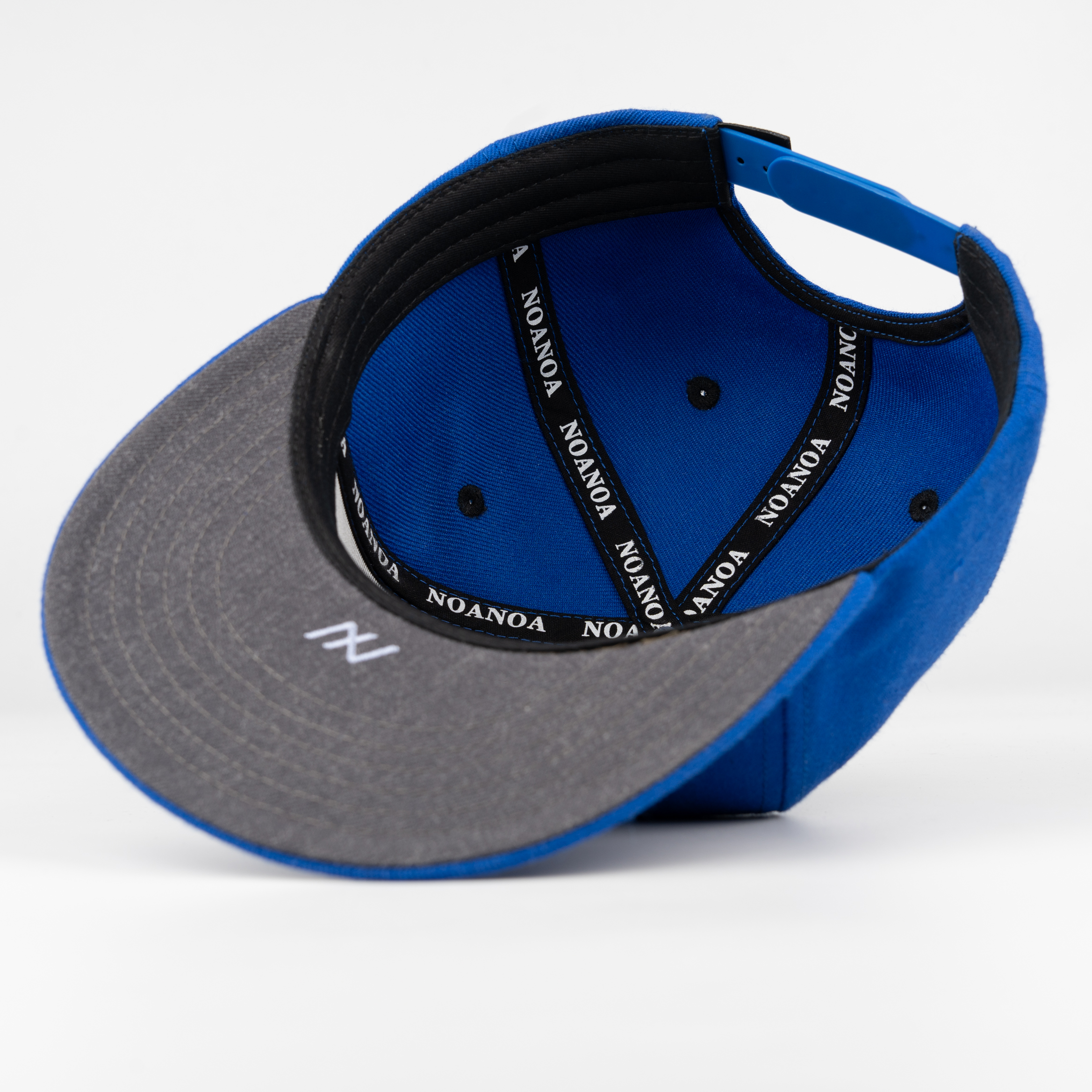 Blue Butterfly Monogram 5 Panel 3D Embroidered Snapback Hat