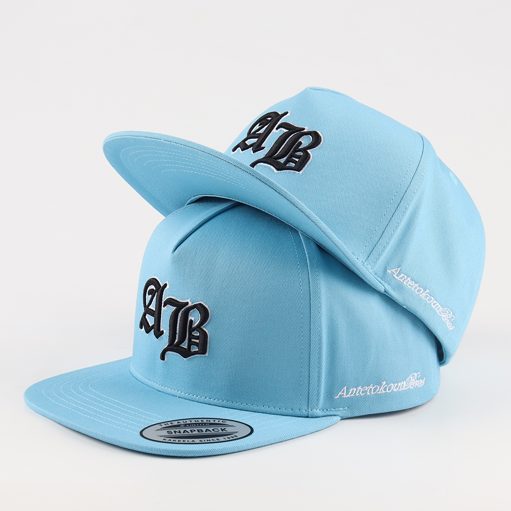 Sky Blue ATL 3D Embroidered Flat Brim Snapback Cap