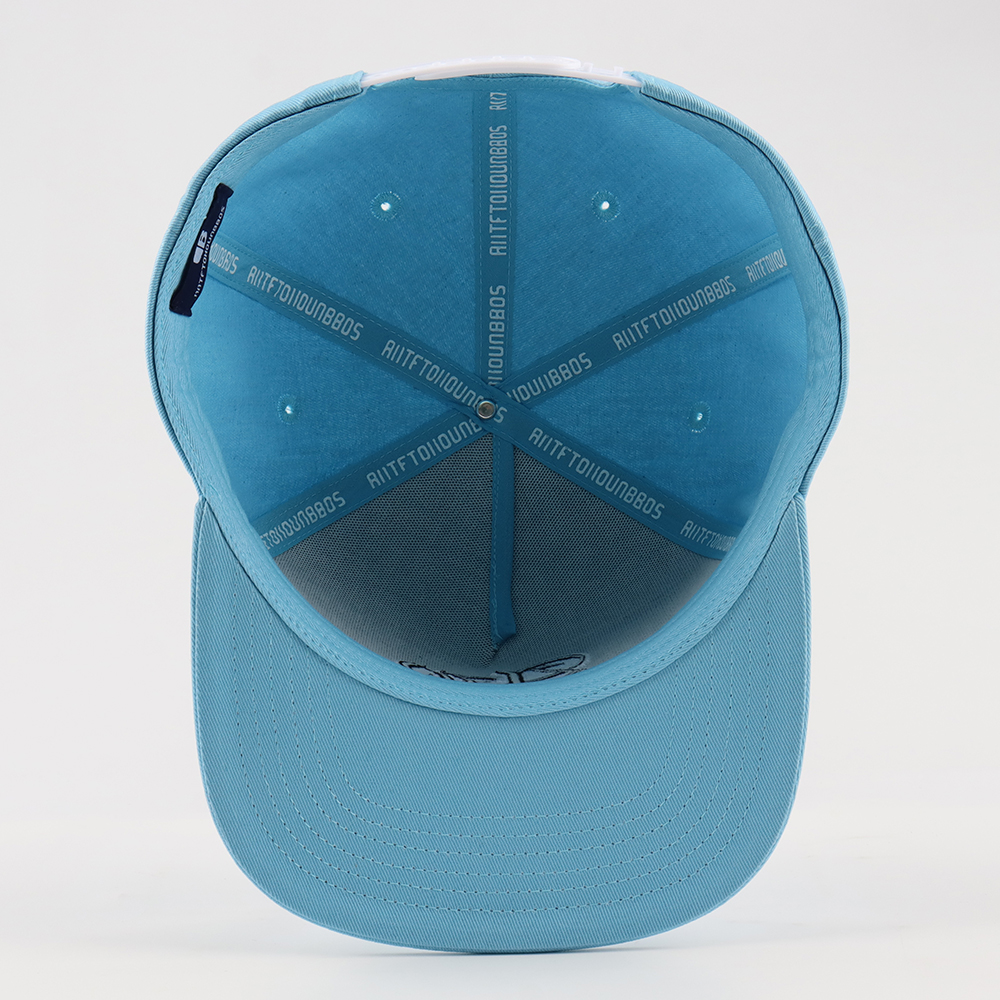 Sky Blue ATL 3D Embroidered Flat Brim Snapback Cap