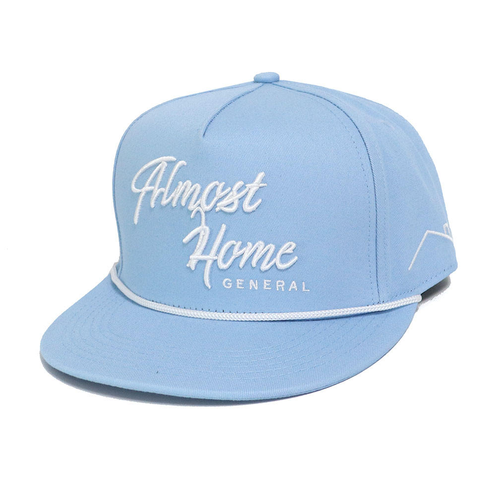 Almost Home Embroidered Light Blue Rope Snapback Hat