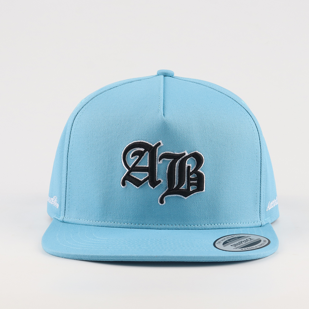 Sky Blue ATL 3D Embroidered Flat Brim Snapback Cap