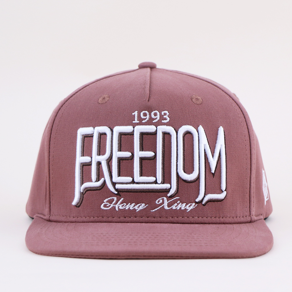 Vintage Freedom 1993 Embroidered Snapback Cap Flat Brim Street Hat
