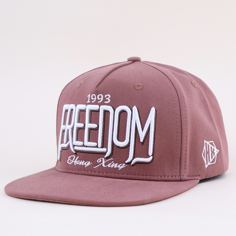 Vintage Freedom 1993 Embroidered Snapback Cap Flat Brim Street Hat