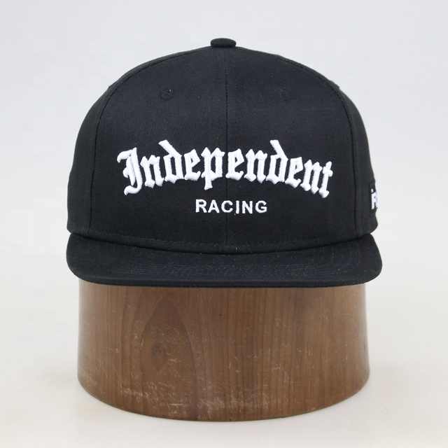 Independent Racing Gothic Embroidered Black Snapback Cap