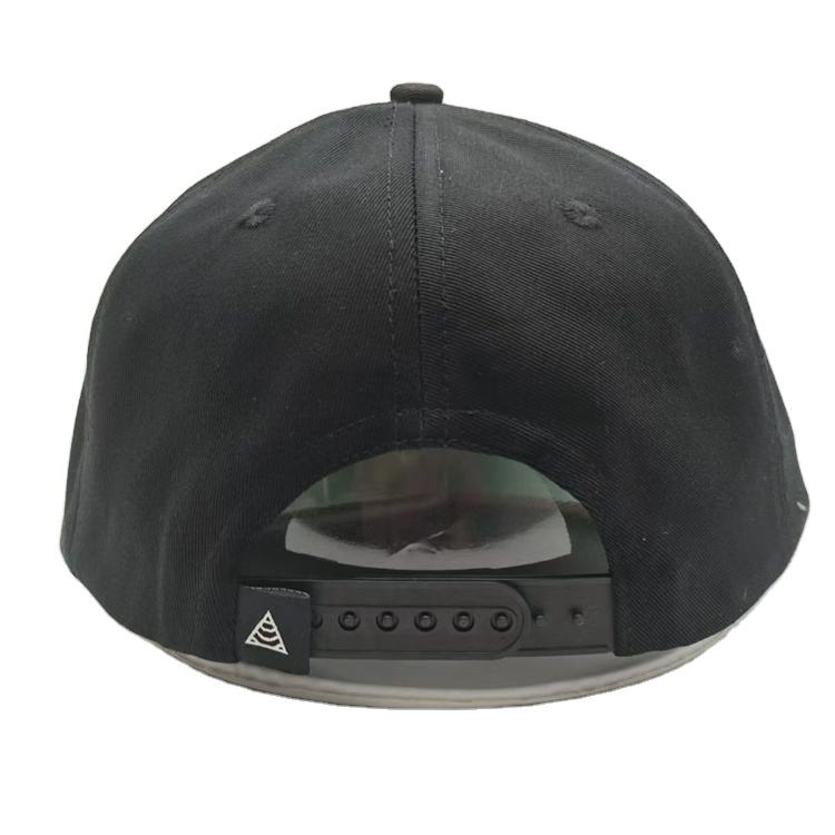 Fitwell Script Gold 3D Embroidery Snapback Hat – Black 6-Panel Cap