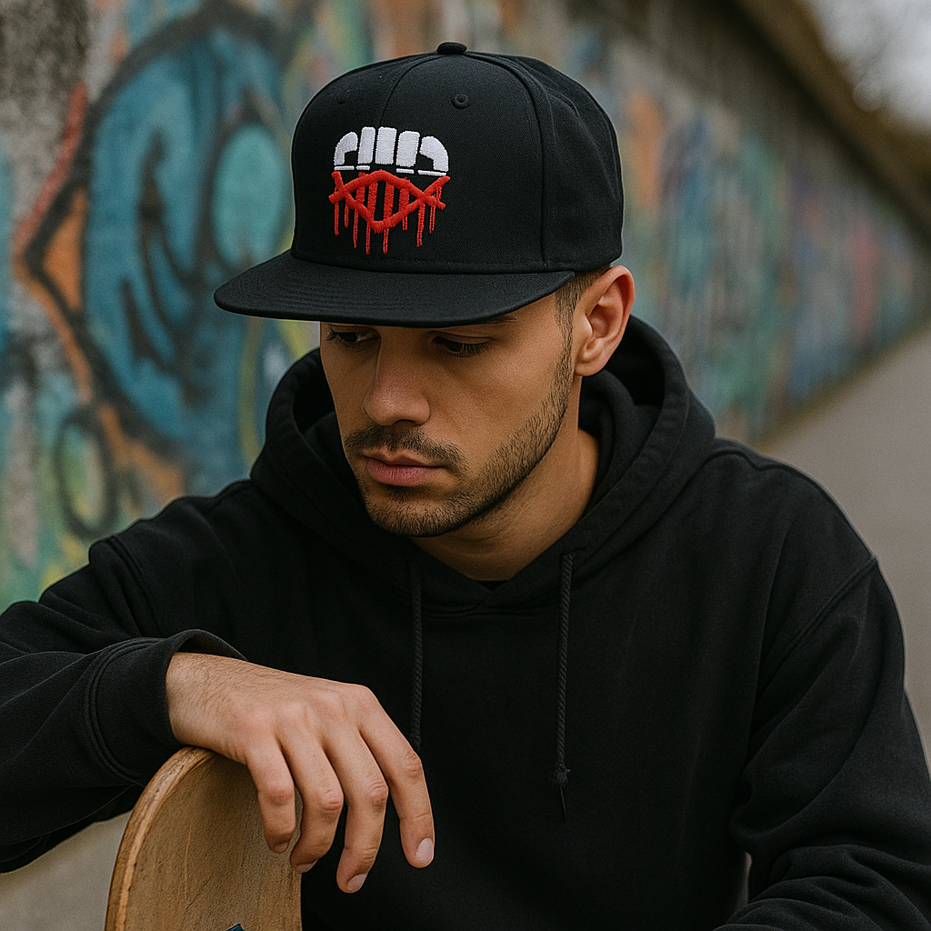 Urban Style 3D Embroidered Flat Brim Snapback Hat