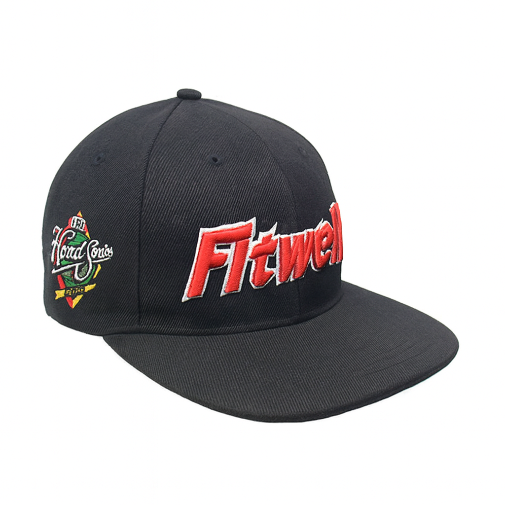 Diablo Embroidered Flat Brim Snapback Hat with Bold 3D Lettering