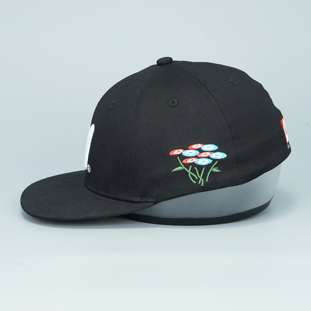 VTP Logo V Embroidered Black Snapback Hat