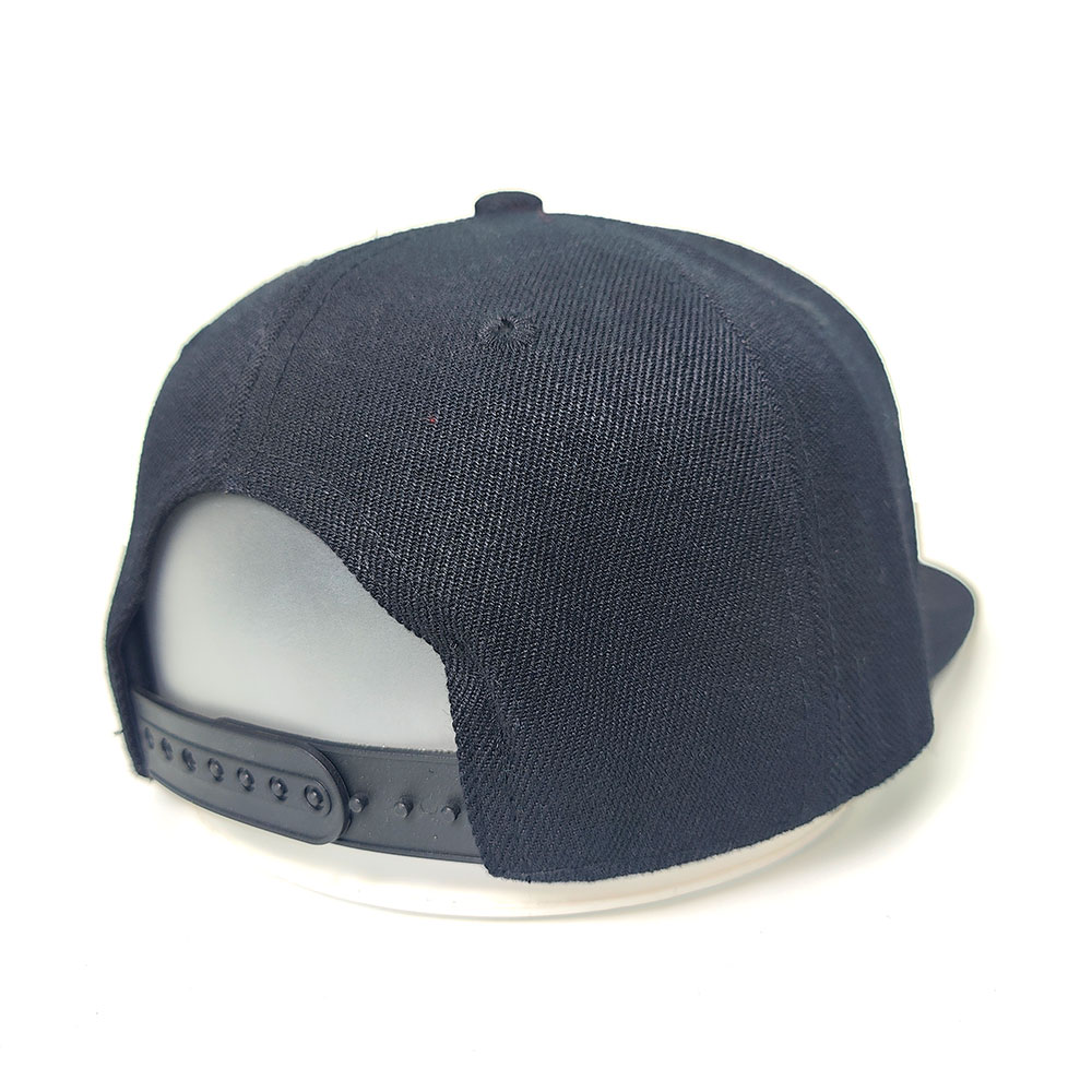 Fitwell Classic Flat Brim Snapback with White Embroidered Logo