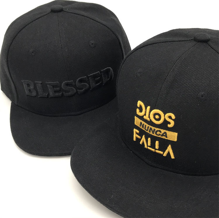 Blessed & Dios Graphic Flat Brim Snapback Cap Set