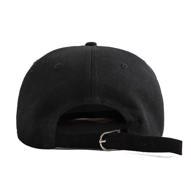 Black 6-Panel Snapback Hat with Raised Sole Seekers Embroidery