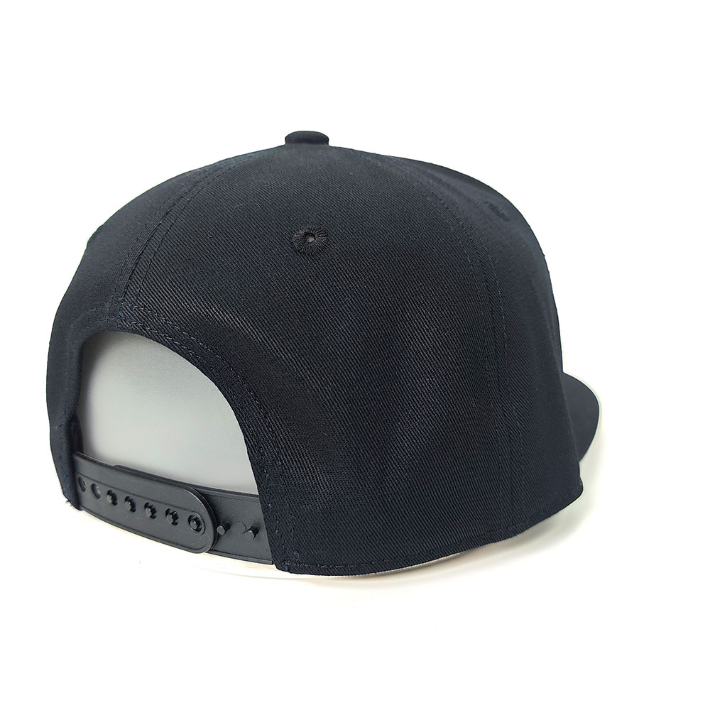 FITWELL Embroidered Letter Flat Brim Hat – Urban Fashion Black Adjustable Cap