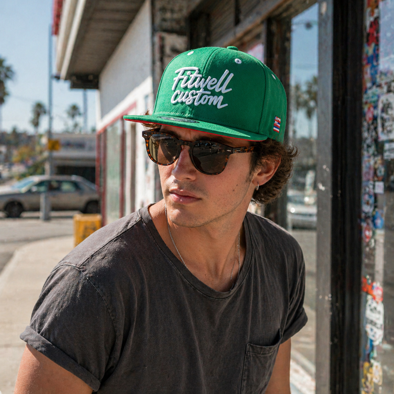 Green Proudly Local 3D Embroidered Snapback Cap