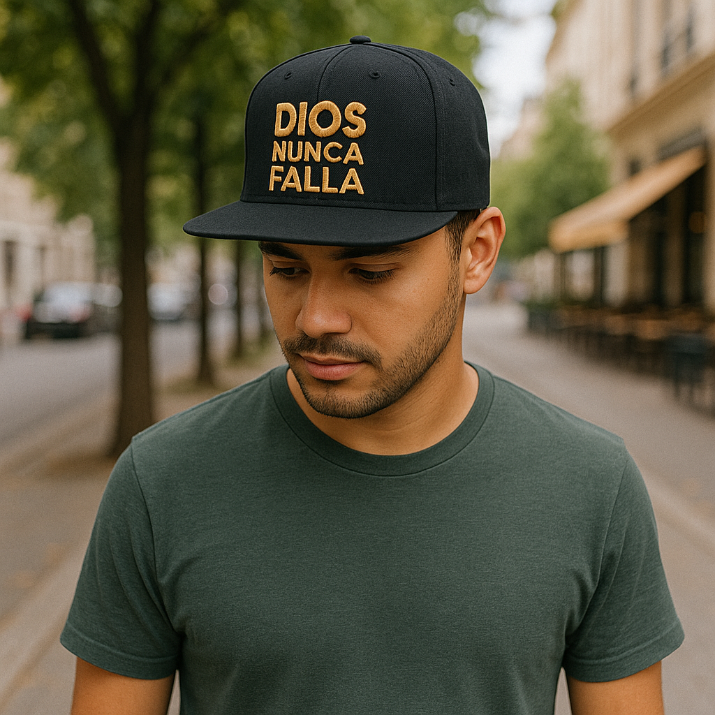 Blessed & Dios Graphic Flat Brim Snapback Cap Set