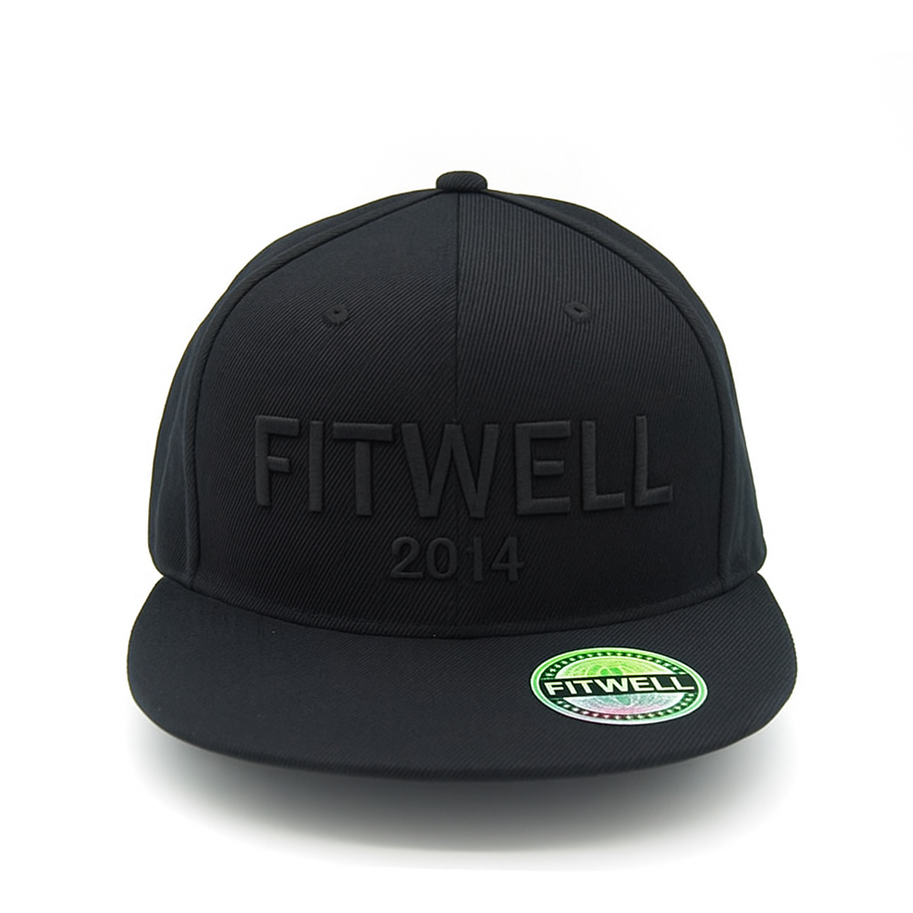 Blackout 3D Logo Structured Flat Brim Cap