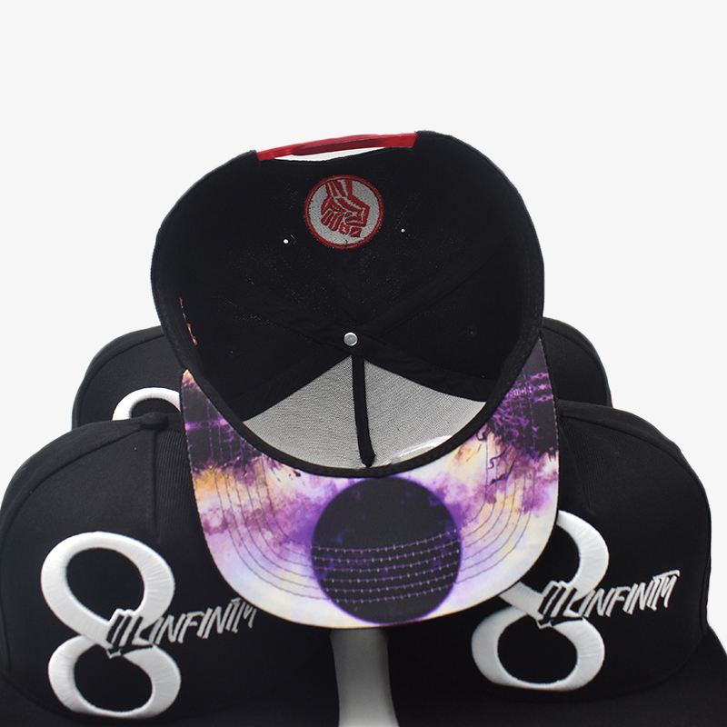 Infinity Symbol 3D Embroidered Snapback Cap