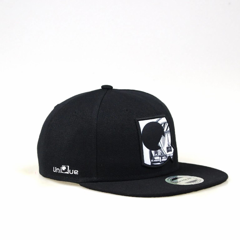 Monochrome Graphic Logo Snapback Cap