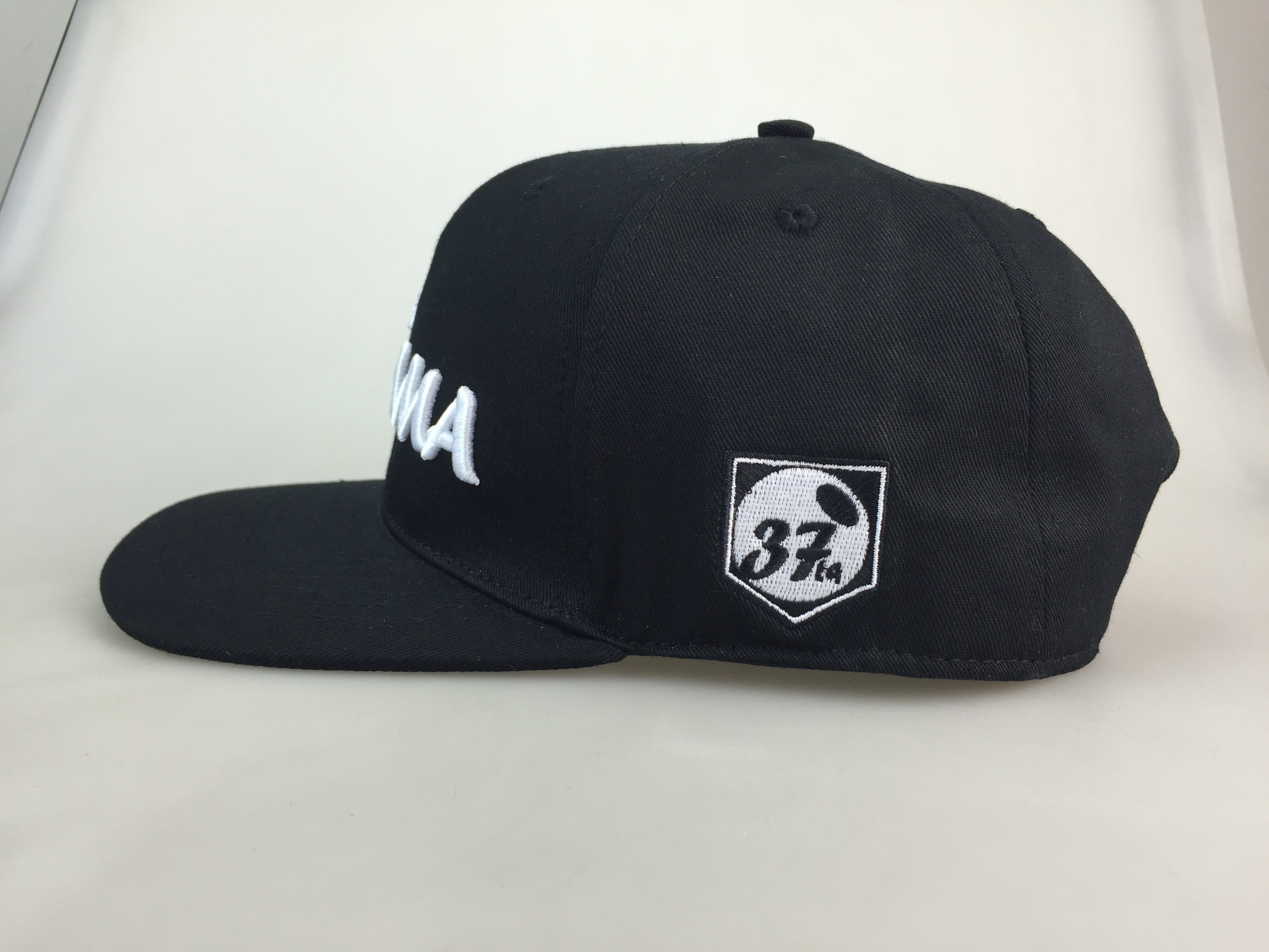 37th DAMA Embroidered Flat Brim Snapback Cap