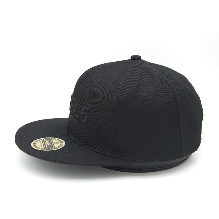 Blackout 3D Logo Structured Flat Brim Cap