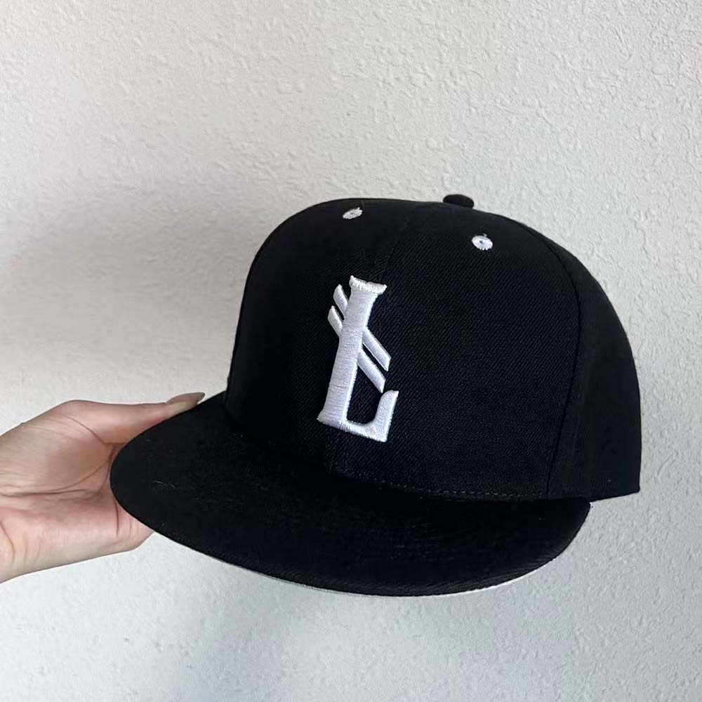 Urban Raised Logo Flat‑Brim Cap