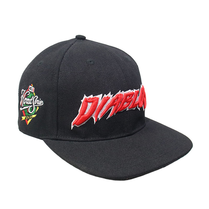 DIABLO Embroidered Flat Brim Urban Snapback Cap