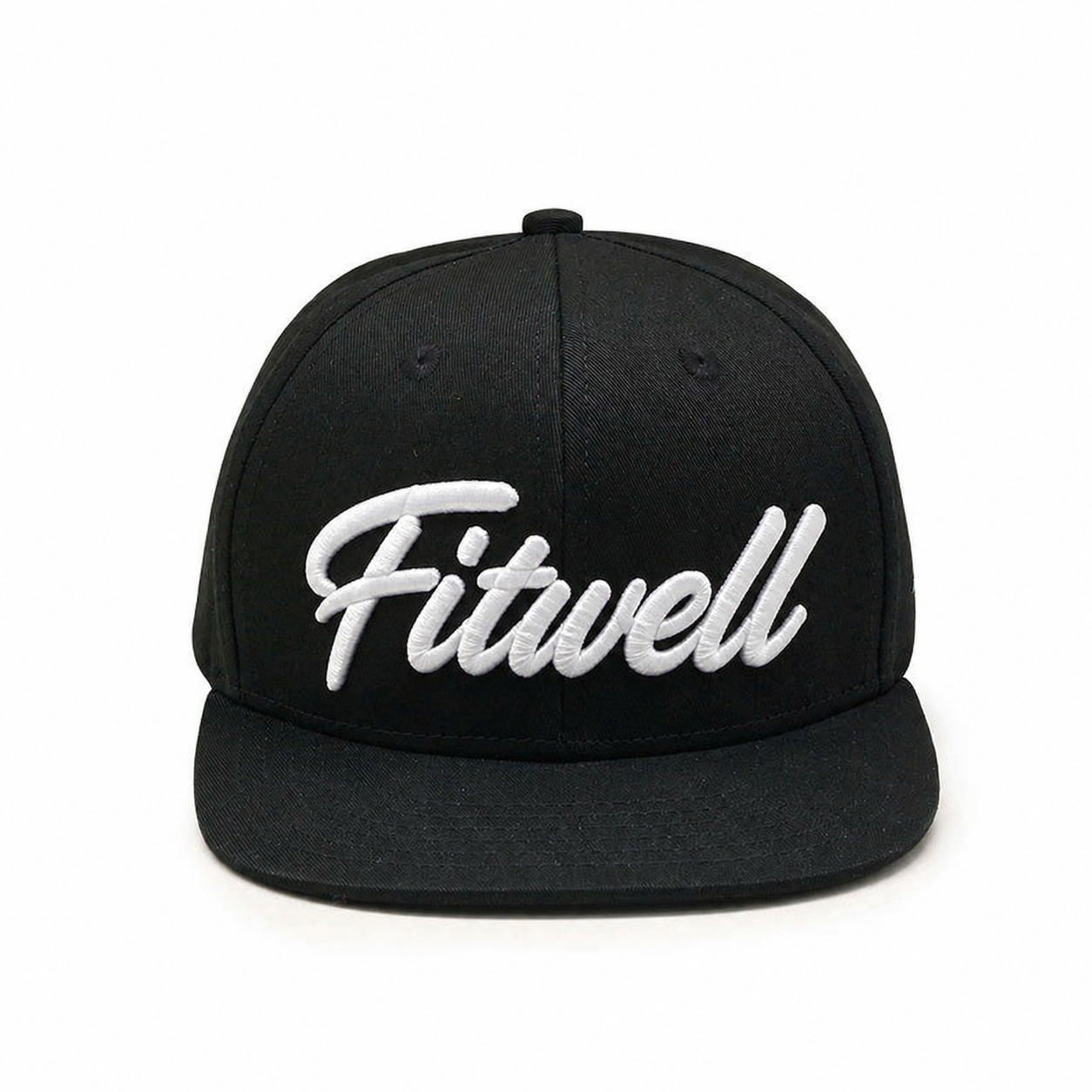 Black Badass 3D Script Embroidered Snapback Hat