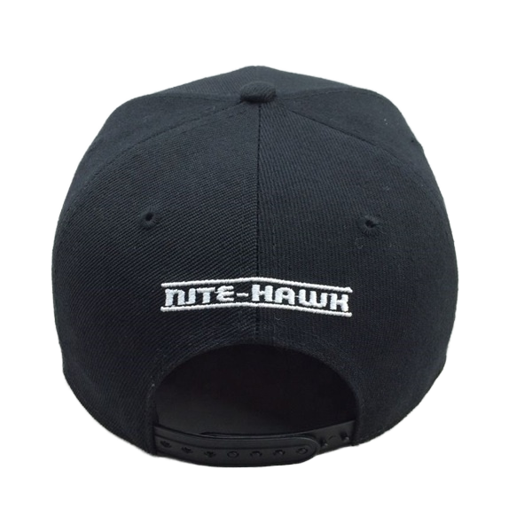 Black Predator Snapback Hat with 3D Embroidered Logo – Flat Brim Cap