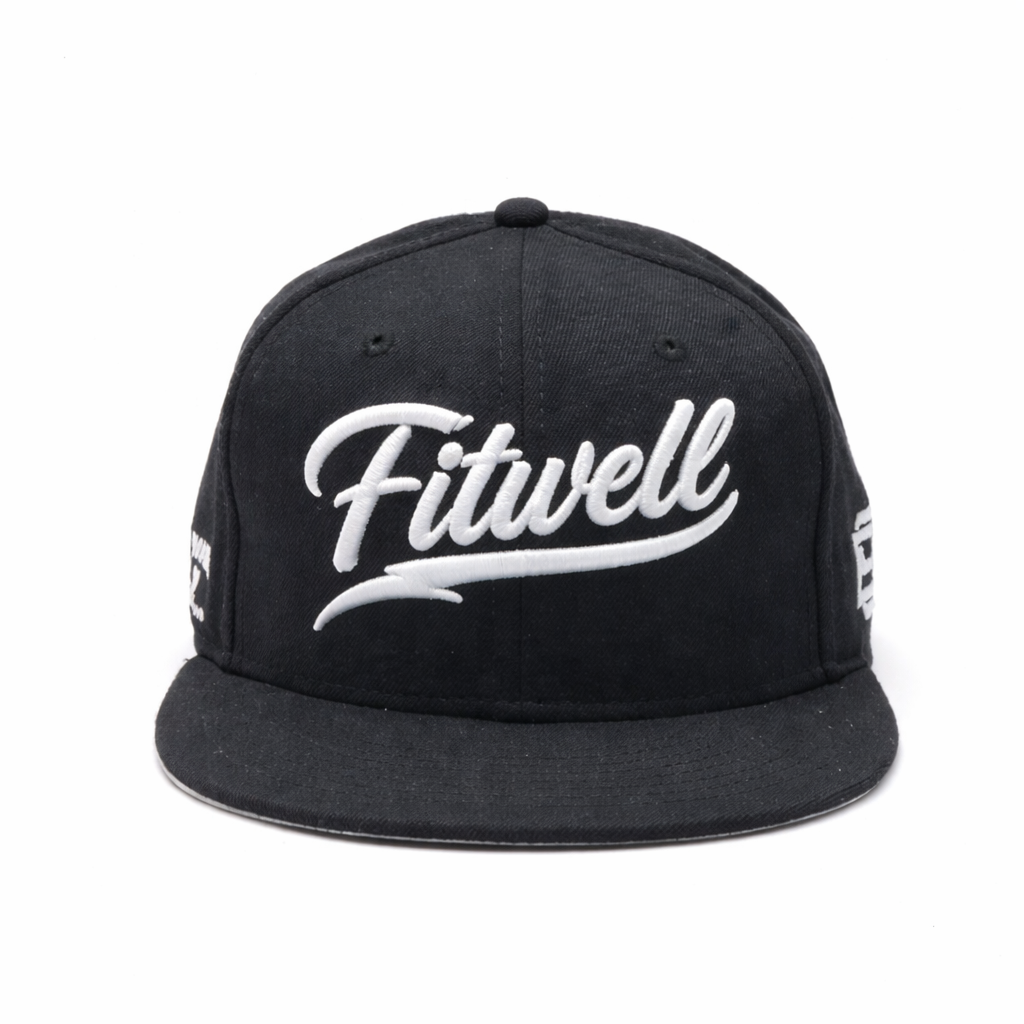 Classic Dnine Black Snapback Hat – Stylish 3D Embroidered Streetwear Cap
