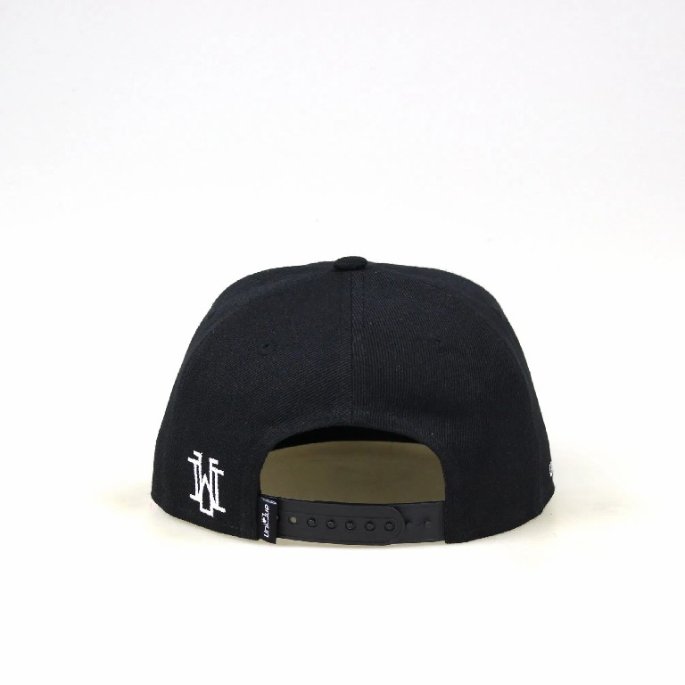 Monochrome Graphic Logo Snapback Cap